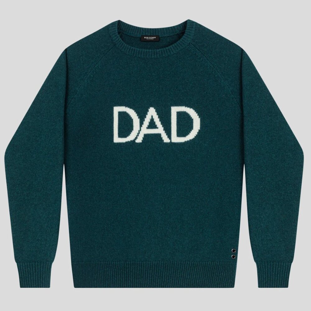 Ron Dorff--> Merinos Wool Sweater "DAD" in Green Night